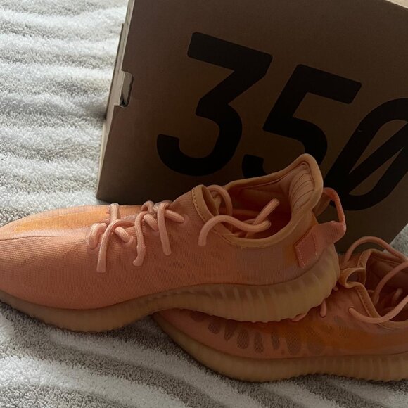 Adidas Yeezy Boost 350 V2 Mono Clay Carrot Orange Coral Pink (Mens/Womens- Unise - Picture 2 of 6